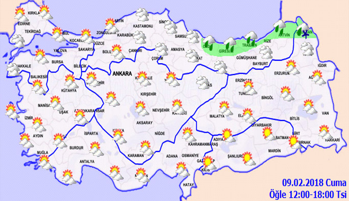 Trabzon'da hava nasıl olacak? 09.02.2018