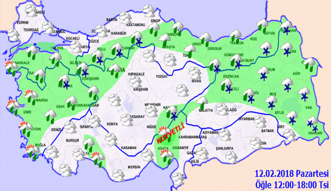 Trabzon'da hava nasıl olacak? 12.02.2018