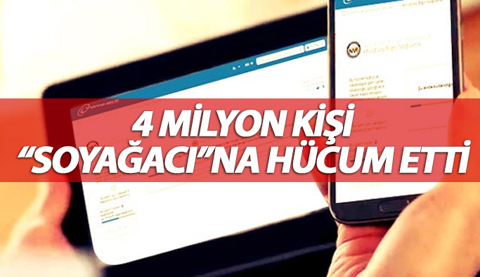 E-devlet soyağacı uygulaması sistemi kilitlemişti! İşte rakamlar
