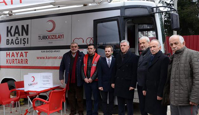 Of belediyesinden kan bağışı kampanyası