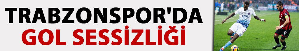 Trabzonspor'da gol sessizliği
