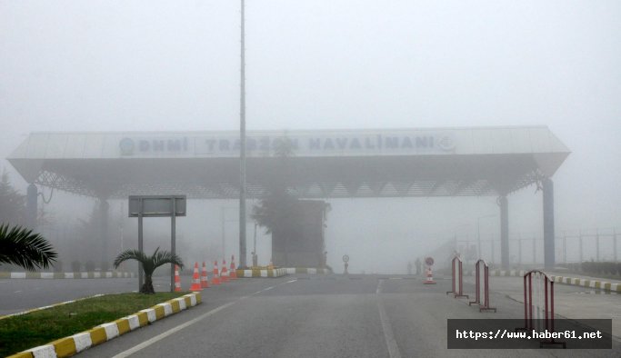 Trabzon'da uçuşlar iptal!