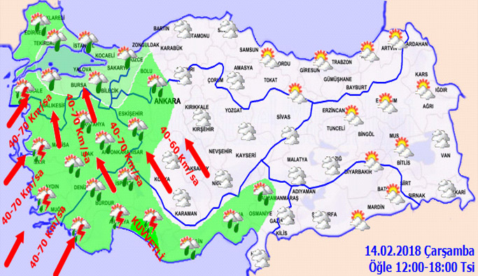 Trabzon'da hava nasıl olacak? 14.02.2018