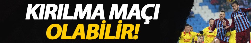 Trabzonspor için çok kritik maç