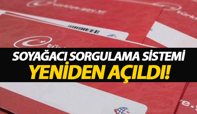E devlet soyağacı sorgulama sistemi açıldı!