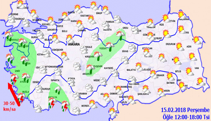 Trabzon'da hava nasıl olacak? 15.02.2018