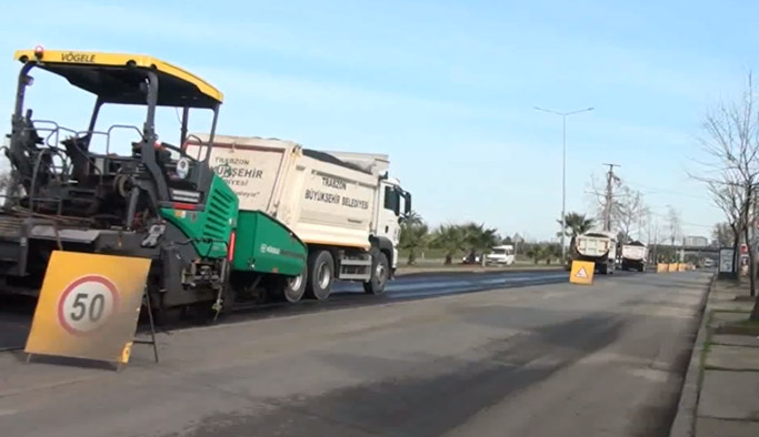 Trabzon’da beklenen asfaltlama yapıldı