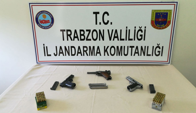 Trabzon'da kaçak silah operasyonu