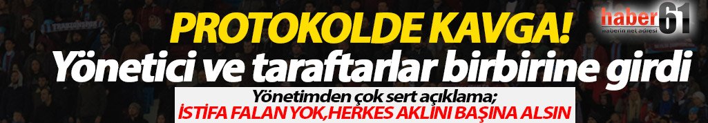 Trabzonspor tribününde kavga!