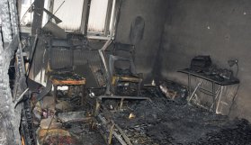 Öğrenci evinde yangın çıktı