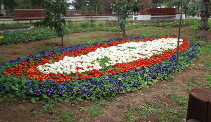 Ortahisar çiçekleniyor