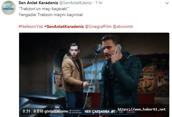 Sen Anlat Karadeniz'de Trabzonspor sahnesi "Rıza hoca senin yerine..."