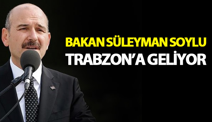 Bakan Süleyman Soylu hafta sonu Trabzon’da kongreye katılacak