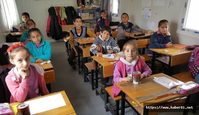 Koca yürekli minikler şehit Eren Bülbül'ün ailesini unutmadı