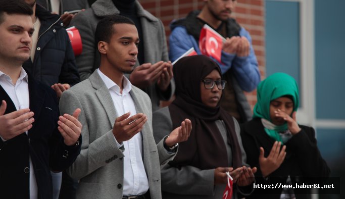 Yabancı uyruklu öğrencilerden ‘Zeytin Dalı Harekatı'na destek