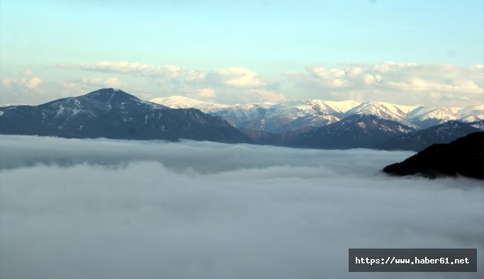 Giresun yaylaları beyaz örtüye büründü