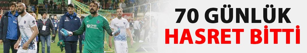 Trabzonspor 70 günlük hasreti bitirdi