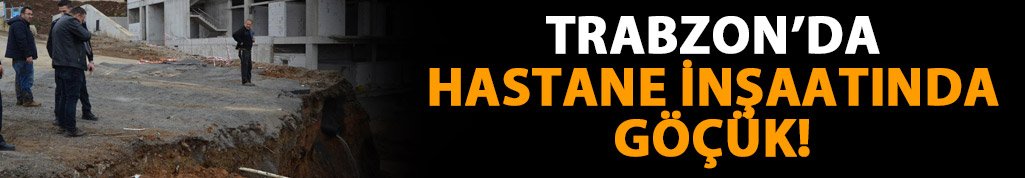 Trabzon'da göçük: 1 yaralı