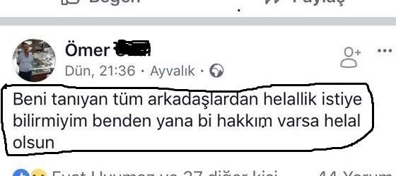 Sosyal medyadan helallik istedi ölü bulundu!