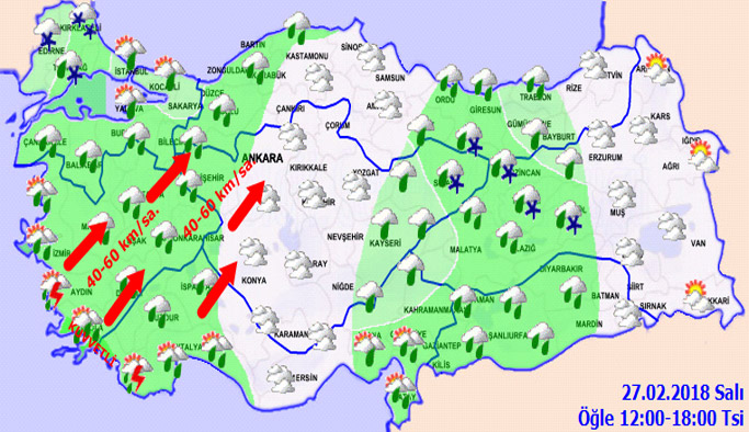 Trabzon'da hava nasıl olacak? 27.02.2018