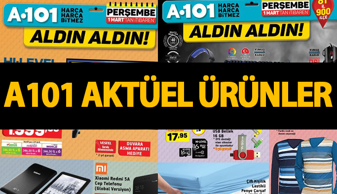 A101 Aktüel ürünleri yine dolu dolu - A101 aktüel kampanyaları 1 Mart Perşembe