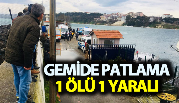 Sinop'ta kuru yük gemisinde patlama