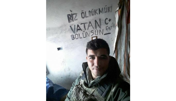 Şehit asker Mehmet Dinek'in son fotoğrafı