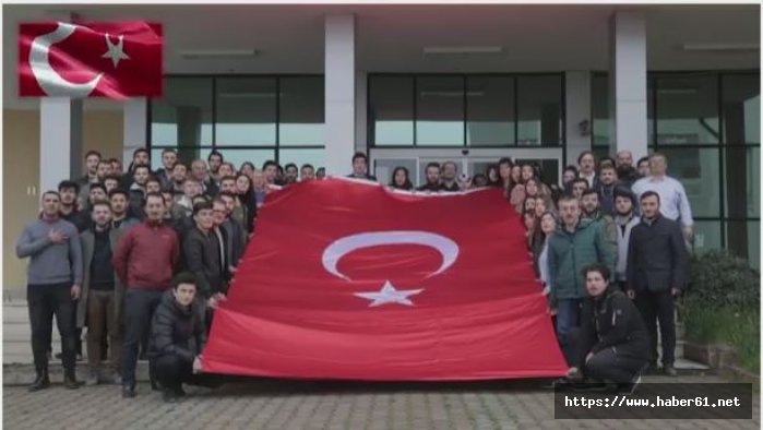 KTÜ İletişim Fakültesi öğrencilerinden Türk askerine destek