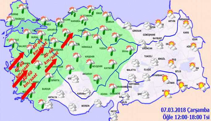Trabzon'da hava nasıl olacak? 07.03.2018