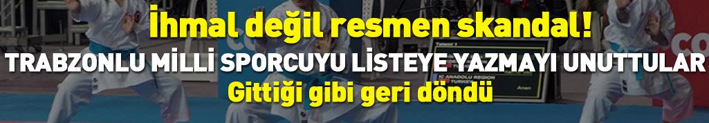 İhmale bak! Trabzonlu milli sporcuyu maç listesine yazmayı unuttular