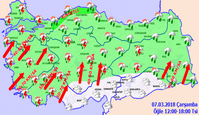 Trabzon'da hava nasıl olacak? 08.03.2018