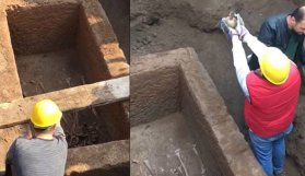 Gizemli lahit açıldı! İşte içinden çıkanlar