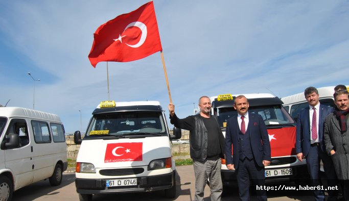Trabzonlu şoförlerden Afrin'e konvoylu destek