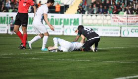 Maçta yürek yakan an!