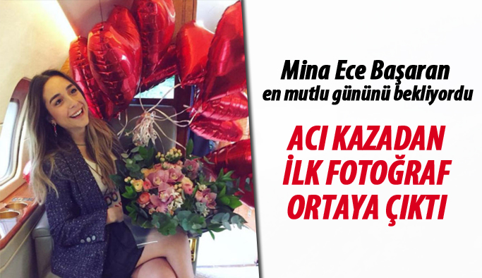 Mina Ece Başaran'ın hayatını kaybettiği uçak kazasının ilk görüntüsü