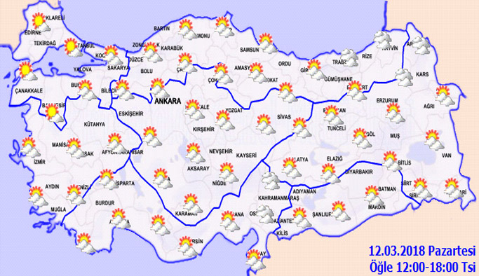 Trabzon'da hava nasıl olacak? 12.03.2018