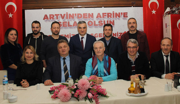 Artvin’den Afrin’e selam gönderdiler