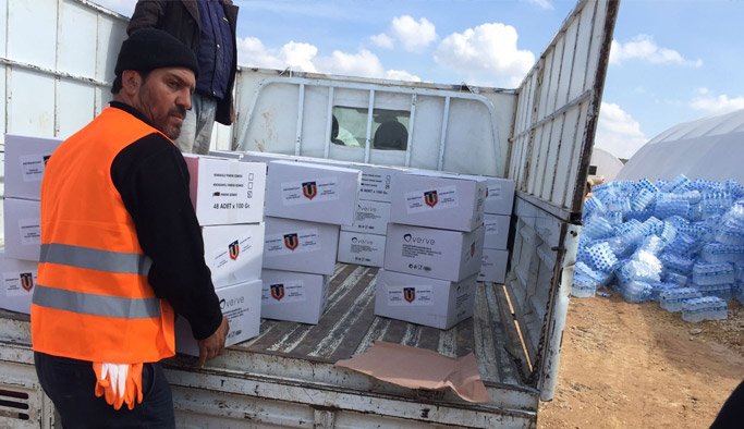 Trabzon'dan Afrin'e fındık ezmesi