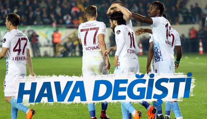 Galibiyet Trabzonspor'un havasını değiştirdi