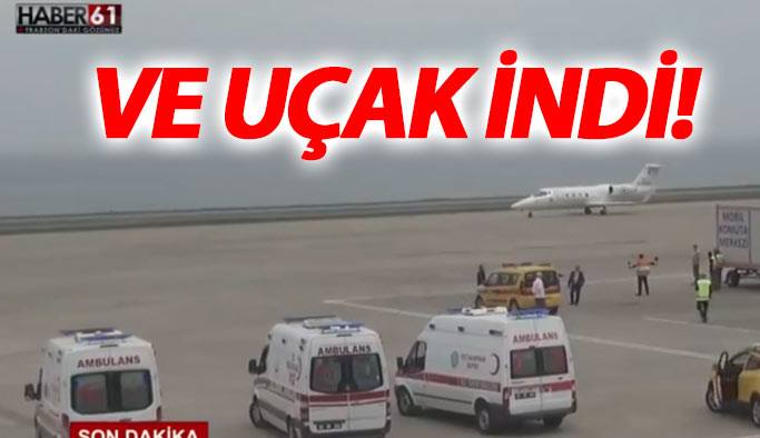 Flaş! Trabzon Havalimanı'nda uçak acil iniş yaptı!