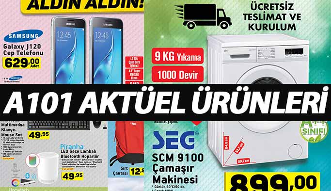 A101 Aktüel Ürünleri - A101 Kampanyalarında çamaşır makinesi