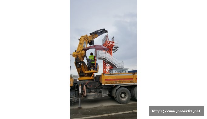 Trabzon'da sökülen köprü yeniden yapıldı