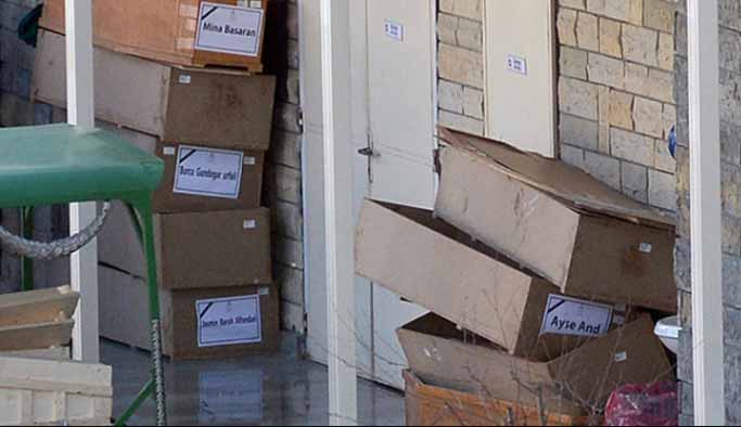 En acı görüntü! Tabutlar üst üste...