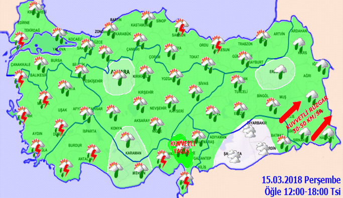 Trabzon'da hava nasıl olacak? 15.03.2018