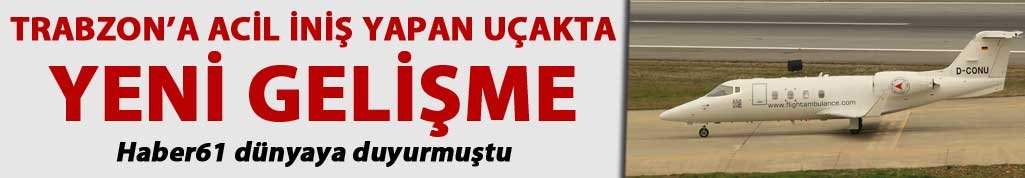 Acil İniş yapan uçak Trabzon'dan ayrıldı