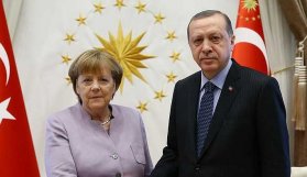 Cumhurbaşkanı Erdoğan, Merkel ile görüştü