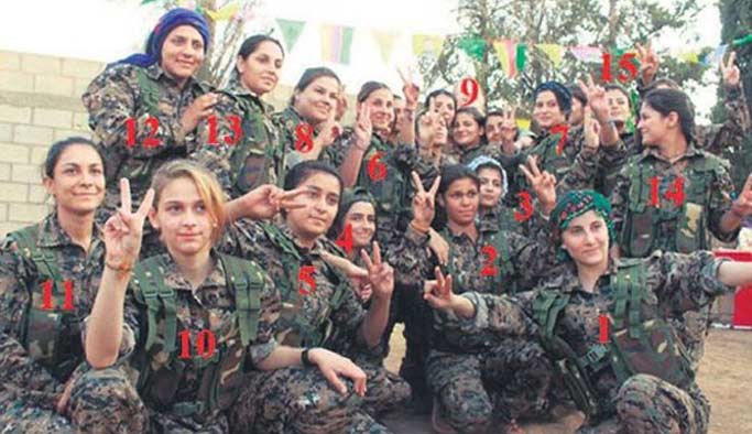 YPG'li kadın teröristler öldürüldü
