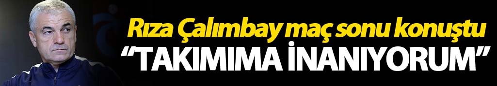 Trabzonspor’da Çalımbay’dan galibiyet değerlendirmesi ve ilk 5 vurgusu