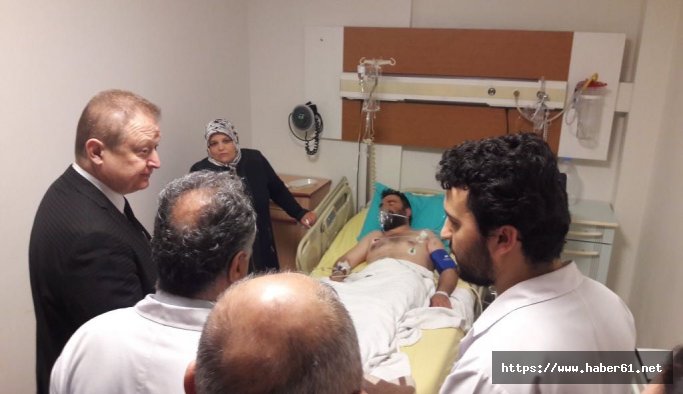 Vali Yavuz, şehit ailesini ve yaralı polisi ziyaret etti 