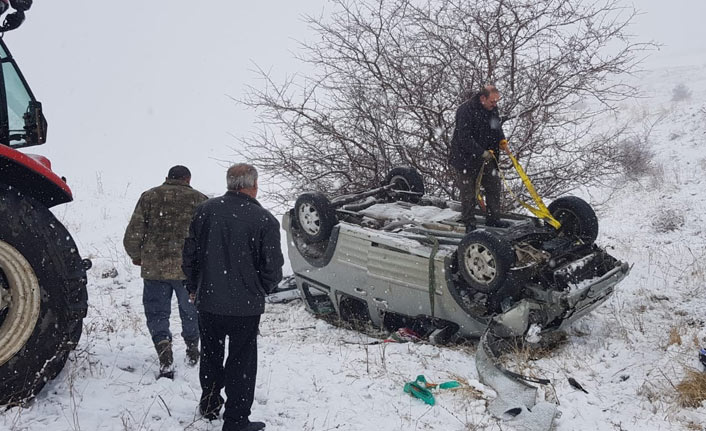 Erzurum'da trafik kazası: 1 yaralı